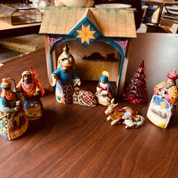 Jim Shore Heartwood Creek Mini Nativity Set From 2004 (garage)