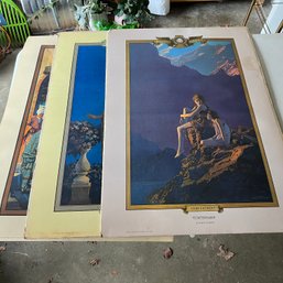 Set Of Three Vintage Lithograph Advertising Posters