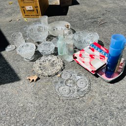 Assorted Crystal Dishes And Kitchen Items (NK)