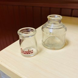 Waterman's Inn And Flander's Dairy Mini Glass Bottles (Basement)