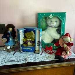 Misc Vintage Lot, Boxed Stuffed Animals Etc (Doll BR)