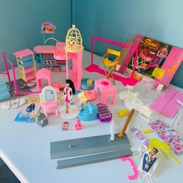 Lot Of Miscellaneous Barbie Accessories From Pet Shop & Picnic Set (BR)