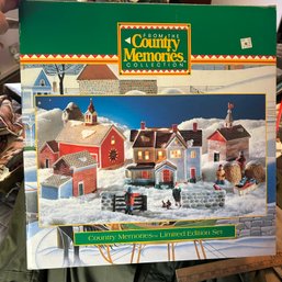 Country Memories Limited Edition Christmas Village Set (Bed1)