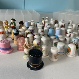 Thimble Mania! Lot Of Vintage Thimbles From All Over The World! (BR)