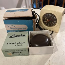 Pair Of Vintage Alarm Clocks (EF - LR 1)