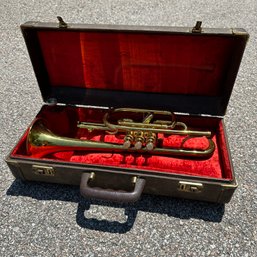 Vintage AMERICAN STANDARD Trumpet, Made By King Craftsmen, In Case (Shed)