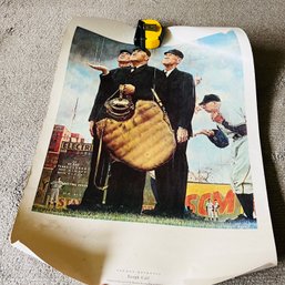 Norman Rockwell Tough Call Print For Framing (LR)