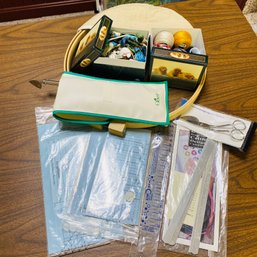 Assorted Sewing And Embroidery Supplies (Basement)