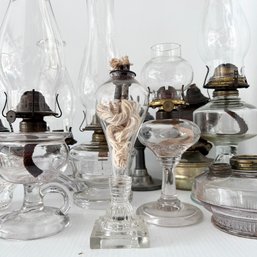 WOW! HUGE Lot Of Stunning Vintage Kerosene Lamps!