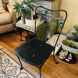 Vintage Wood And Iron Chair (LR)
