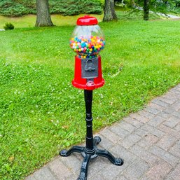 Cool! Carousel Coin Operated Candy Dispenser (Note: Crack On Glass) (Garage)