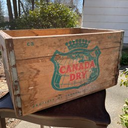 Vintage Canada Dry Wooden Crate