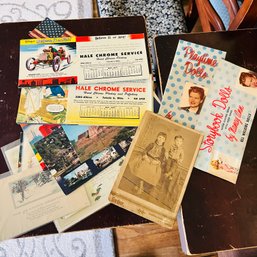 Vintage Advertising Calendars, Postcards, Old Photo And Other Ephemera (LR)