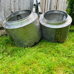 Pair Of Washing Machine Drums - Repurpose As Fire Pit (Outside)