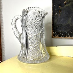 Vintage Cut Glass Pitcher (Kitchen)