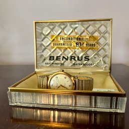 Vintage BENRUS Watch In Box (bed1)