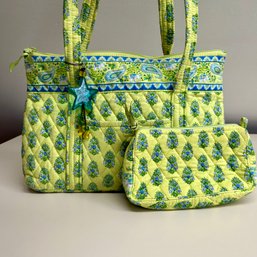 VERA BRADLEY Quilted Tote With Zippered Pouch (attic)