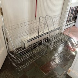 Pair Of Metal Shoe Racks (Kitchen)