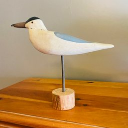 Wooden Seagull Decor, Broken Piece On Beak Noted (UP Middle Room)