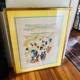 Signed And Numbered Lithograph - Huchet 'afternoon At The Races' (Bedroom 1)