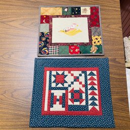 Two Small Quilt Wall Hangings (Basement)