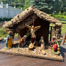 Vintage Nativity Scene With Some Made In Italy Pieces