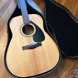 YAMAHA Fg-750S Acoustic Guitar With Case (bed1)