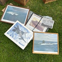 Assortment Of Framed Photos From Portsmouth Naval Shipyard (Bsmt Fridge)