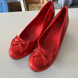 Red Sequined Heels Size 8 (MB)  MB2