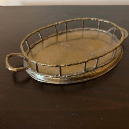Charming Brass Trinket Tray, Made In India (b2)