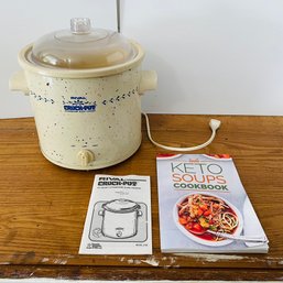 Vintage Rival Crockpot In Original Box With Keto Slowcooker Book (RL)