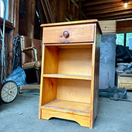 Vintage Rustic Wooden Nightstand, End Table - See Notes