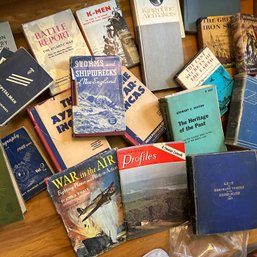 Crate Of Books: War History, Shipwrecks, Etc (bed1)