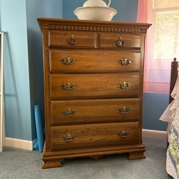 Vintage KINCAID Solid Wood Tallboy Dresser (MB)