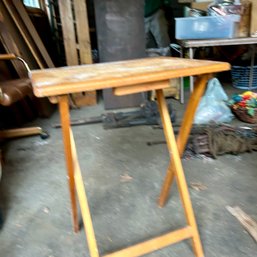 Vintage Single Wooden Tray Table