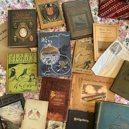 Crate Of Books: Titanic, US Atlantic Fleet, Queen Victoria, Rudyard Kipling, Etc (bed1)