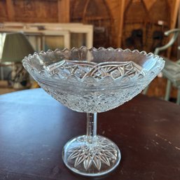 Crystal Bowl, Candydish, Unmarked (barn)
