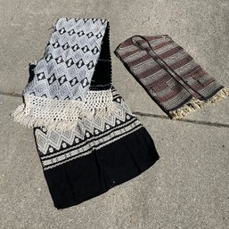 Vintage Mexican Skirt, Shawl, And Pancho/Vest  (Living Room)