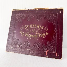 Antique Souvenir Of OLD ORCHARD BEACH, Maine, Accordion Photo Souvenir Book