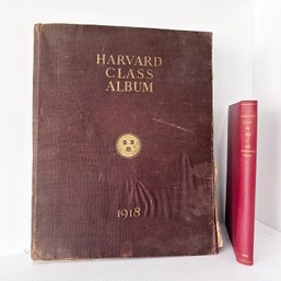 Wow! Antique 1918 Harvard Class Album! Plus The 1918 Class 40th Anniversary Report Book