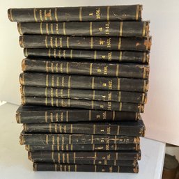 Antique Mid-1800s Hardcover American Medical Journals - 15 Volumes (EF)