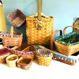 Longaberger Basket Lot With Flags, Boat, Pumpkin Themes & More! (LR)