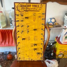 Vintage Crescent Tools Tool Holder Panel