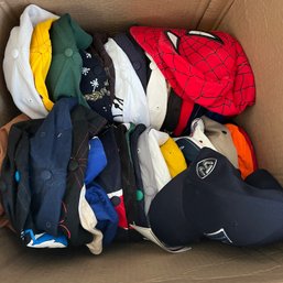 Reseller Lot: Box Lot Of Baseball Caps - Sports, Disney And Others (EF)