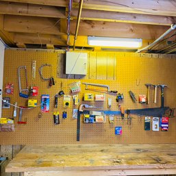 Assorted Tools Wall Lot (Basement)