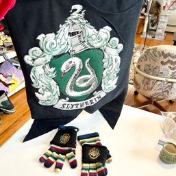 HARRY POTTER SLYTHERIN Banner & Two Right Hand Gloves (LR)