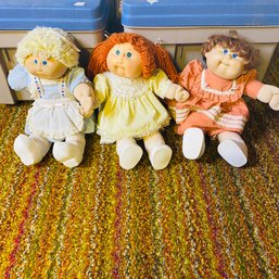 Three Vintage Cabbage Patch Kids Dolls (Basement)