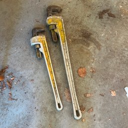 Pair Of Long Heavy-duty Wrenches, 24' And 36'