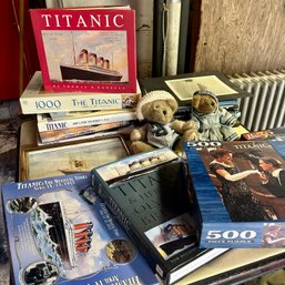 Huge TITANIC Memorabilia Lot, Inc Books, Movies, Dolls, Puzzles, Etc (BSMT Front)