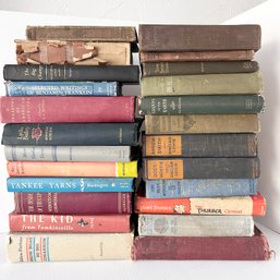 Vintage & Antique Book Lot: 2 Dozen Hardcover Books (42666)